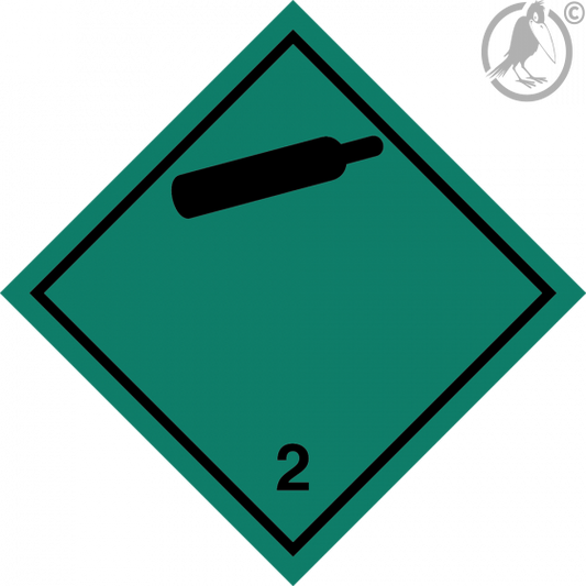 Gefahrgutaufkleber Klasse 2.2 Non flammable – non toxic gas "ohne Text"
