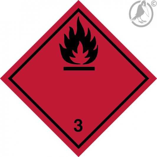 Gefahrgutaufkleber Klasse - 3 Flammable Liquid (ohne text)