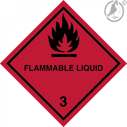 Gefahrgutaufkleber Klasse - 3 Flammable Liquid