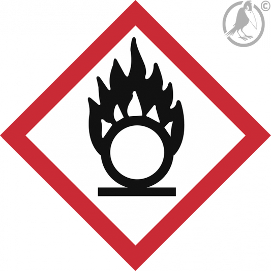 GHS Symbol 03 - Flamme über Kreis