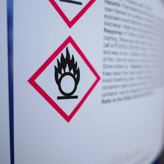 GHS Symbol 03 - Flamme über Kreis