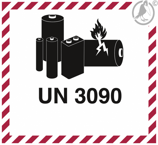 Lithiumbatterie Standard 100x100mm ohne Telefonnummer