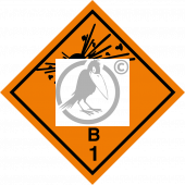 Gefahrgutaufkleber Klasse 1.1B