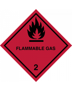 Gefahrgutaufkleber Klasse 2.1 FLAMMABLE GAS