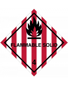 Gefahrgutaufkleber Klasse 4.1 FLAMMABLE SOLID