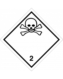 Gefahrgutaufkleber Klasse 2.3 TOXIC GAS