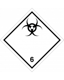 Gefahrgutaufkleber Klasse 6.2 Infectious substance "ohne Text"