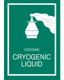 Cryogenic Liquid Aufkleber (Transportetikett)